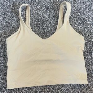 Lululemon light tan align tank top. Size 6, worn twice.